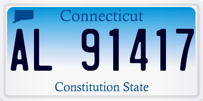 CT license plate AL91417