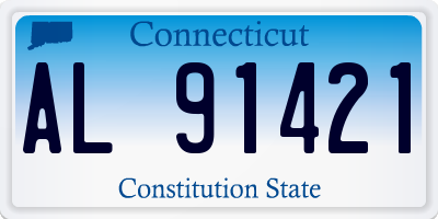 CT license plate AL91421
