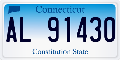 CT license plate AL91430