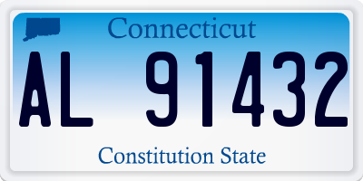CT license plate AL91432