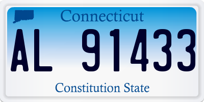 CT license plate AL91433