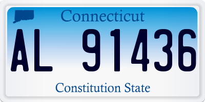 CT license plate AL91436
