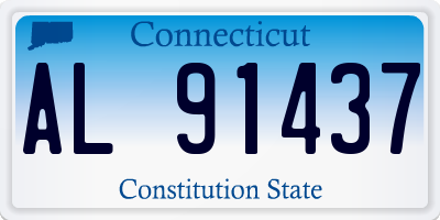 CT license plate AL91437