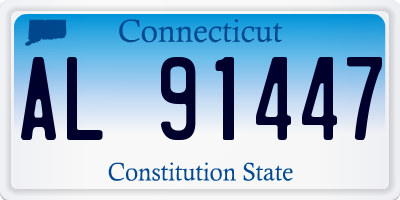 CT license plate AL91447