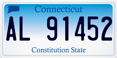 CT license plate AL91452