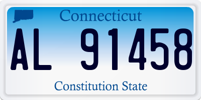CT license plate AL91458