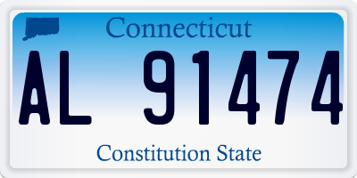 CT license plate AL91474