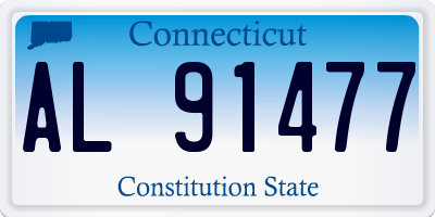 CT license plate AL91477