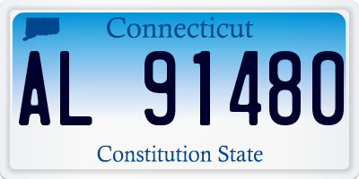 CT license plate AL91480