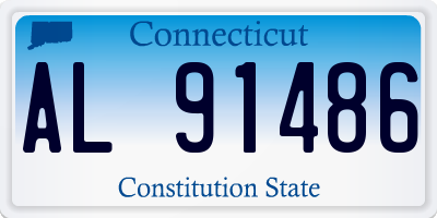 CT license plate AL91486