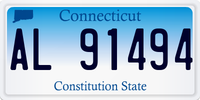 CT license plate AL91494