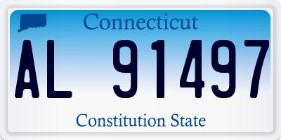 CT license plate AL91497