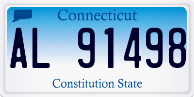 CT license plate AL91498
