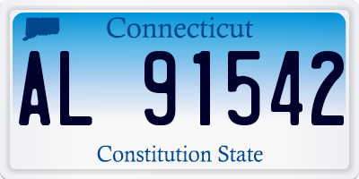 CT license plate AL91542
