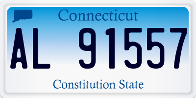 CT license plate AL91557