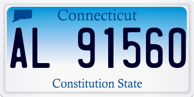CT license plate AL91560