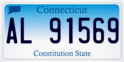 CT license plate AL91569