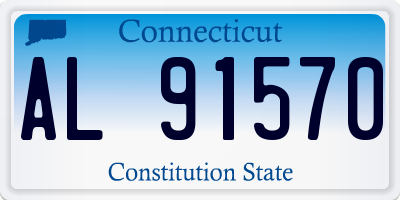 CT license plate AL91570