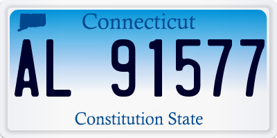 CT license plate AL91577