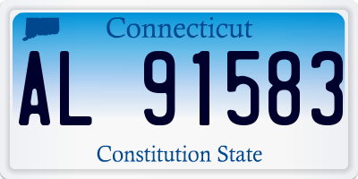 CT license plate AL91583