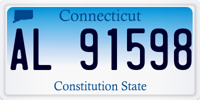 CT license plate AL91598