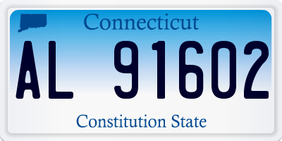 CT license plate AL91602