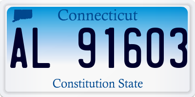 CT license plate AL91603