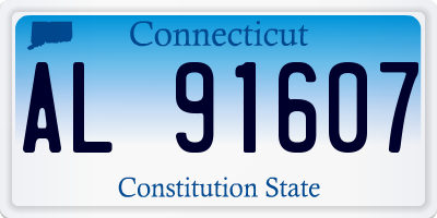 CT license plate AL91607
