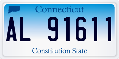 CT license plate AL91611