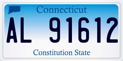 CT license plate AL91612