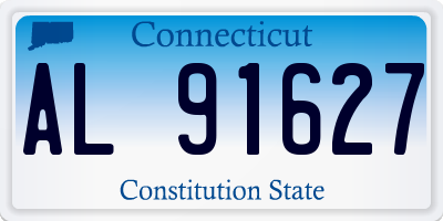 CT license plate AL91627