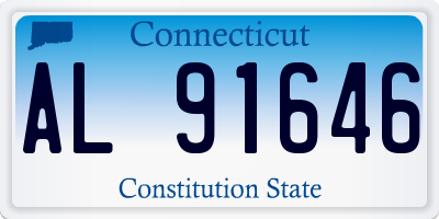 CT license plate AL91646