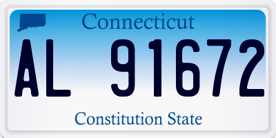 CT license plate AL91672
