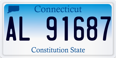 CT license plate AL91687