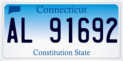 CT license plate AL91692