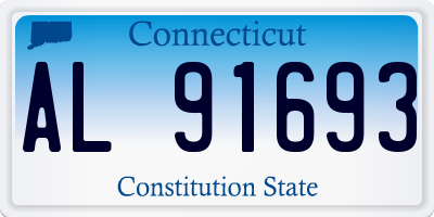 CT license plate AL91693