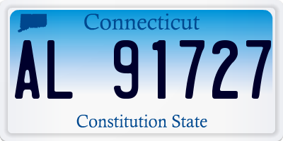 CT license plate AL91727