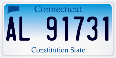 CT license plate AL91731