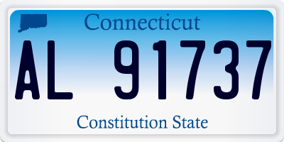 CT license plate AL91737