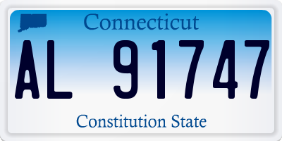 CT license plate AL91747