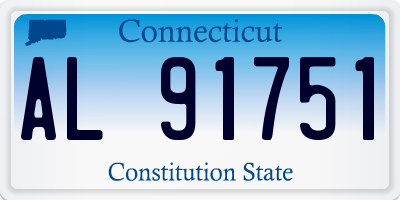 CT license plate AL91751
