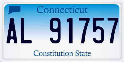 CT license plate AL91757