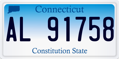 CT license plate AL91758