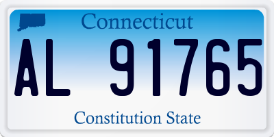 CT license plate AL91765