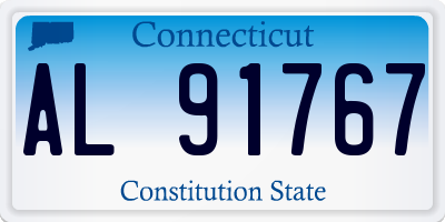 CT license plate AL91767
