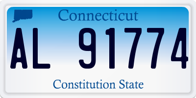 CT license plate AL91774