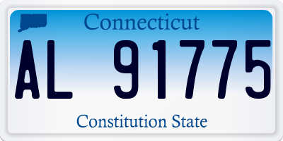 CT license plate AL91775