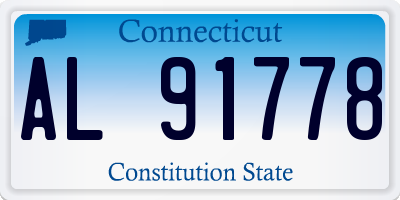 CT license plate AL91778