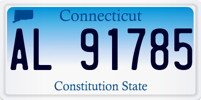 CT license plate AL91785