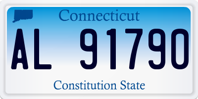 CT license plate AL91790